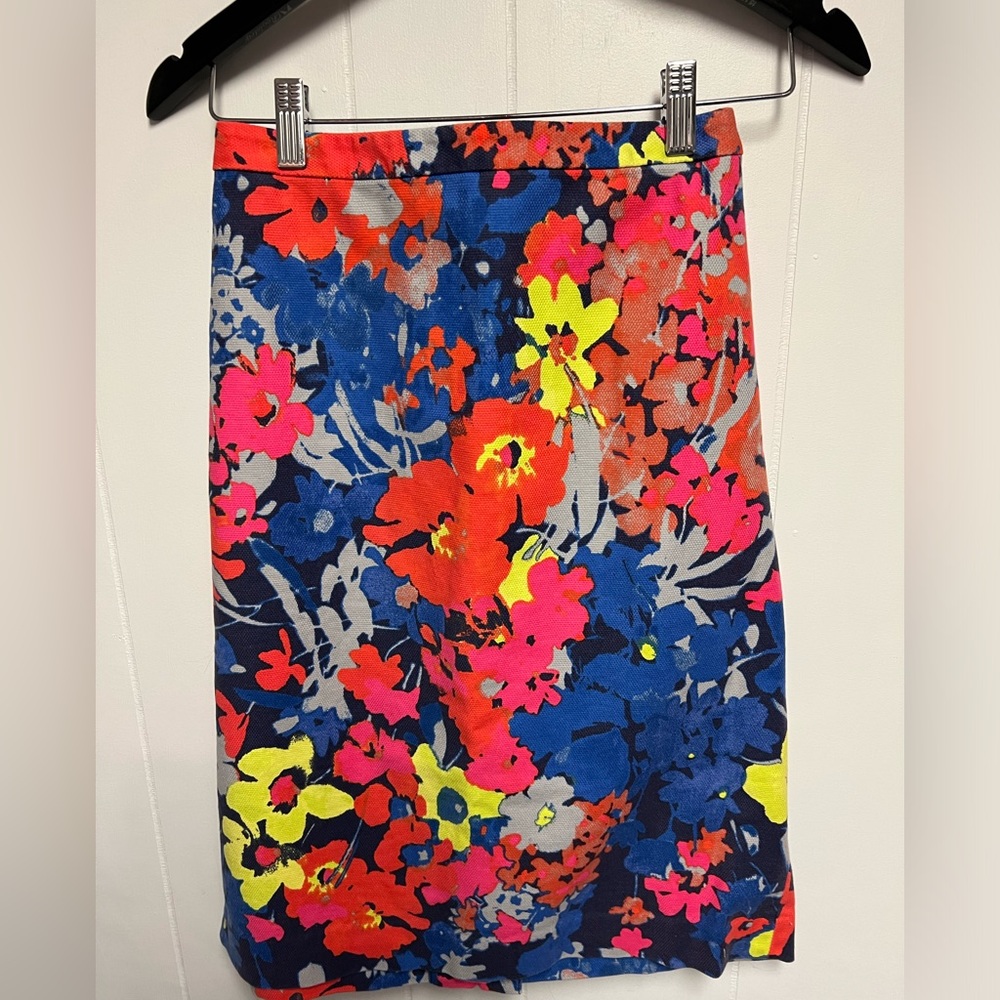 NWT! Loft Mid-Length Floral Skirt - Sz 14